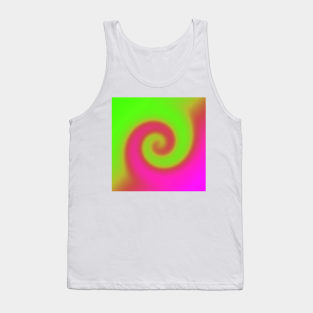 Swirl Green Pink Tank Top